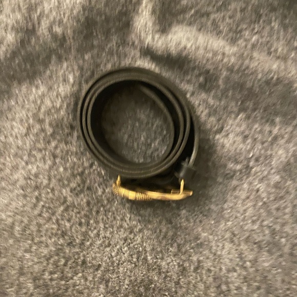 Leather belt with Double G buckle with snake - Picture 5 of 6